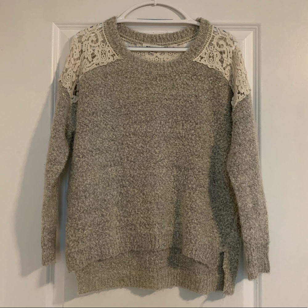 Oversized gray sweater